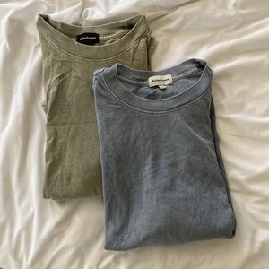 Two vintage RicherPoorer washed tees- S